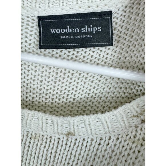 Wooden Ships Size XS Cotton Blend Tie Dyed Sweater Lightweight Loose Knit - Picture 4 of 7